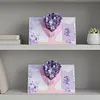Purple Butterfly Flower-Pop Up Greeting Card