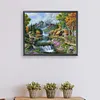 Forest Waterfall-Paint by Numbers Acrylic Painting 50*40CM
