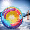 Inflatable Snow Tube Thickened Heavy Duty Snow Tube Sled with Handles for Adults