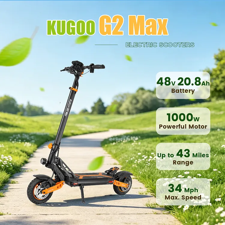 KUKIRIN G2 Max Electric Scooter | Super Range & Monster Speed 1000W Motor 