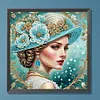 (Multi-Style)Noble Lady-Partial Special Shaped Diamond Painting 30*30CM