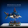 Mechanical group marine animal series big shark high difficulty assembly building blocks toy model