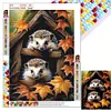 Woodland Hedgehog-Full Square Diamond Painting
