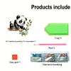 (US Local)Panda Diamond Painting Art Door Right Angle Sign for Indoor Outdoor Wall