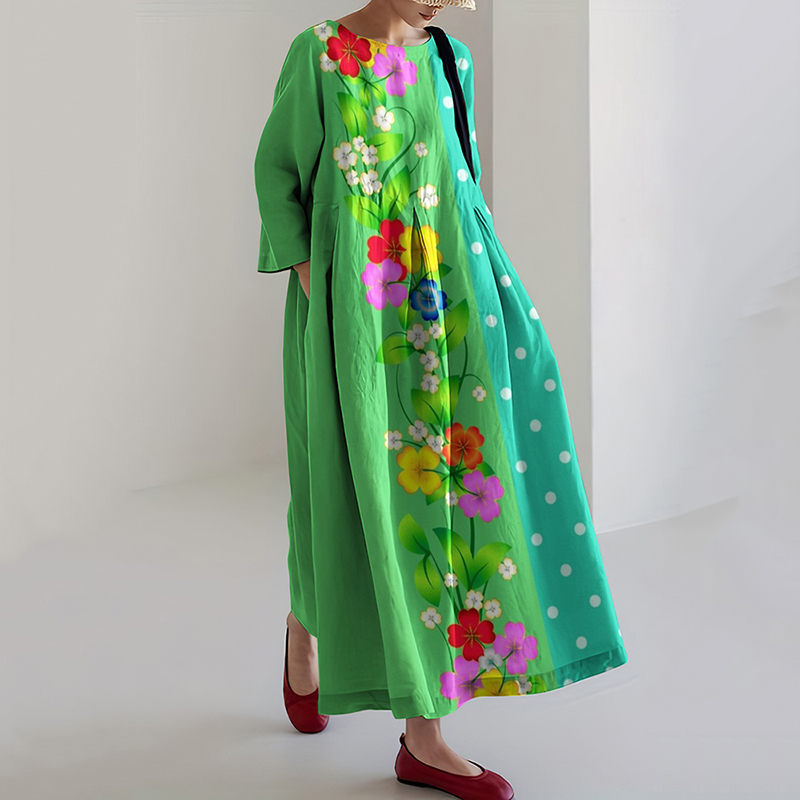 Floral And Far Point Interactive Women'S Dress artswardrobe