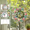 Diamond Painting Acrylic Flower Butterfly 5D Diamond Painting Wreath Clock