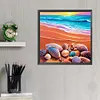 >SALE<5D DIY Full Round Drill Diamond Seashell Painting Animal Kit Home Decor 30x30cm