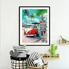 Beach Van - 11CT Stamped Cross Stitch - 40*50cm