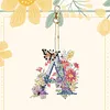 DIY Diamond Painting Butterfly Flower Lettter Keychain Kit