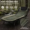 [US Local Warehouse] 33in Wide Camping Cots with Carry Bag Adjustable Sleeping Cot Foldable Bed Holds Up To 397LBS Easy To Set Up for Home Office Nap and Outdoor Beach