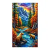 (US Local)Bear-11CT Stamped Cross Stitch Kit(40x70cm)