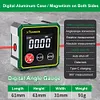 Magnetic Angle Finder Protractor Inclinometer Gauge LCD Backlight Measure Tool