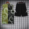 2025/2026 Real Madrid Pre-Match Training Black Green Vest+Shorts Football1:1 Thai Quality