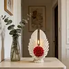 3D Angel Wing Flower Mould Silicone Wave Spiral Candle Mould Reusable Easy To Demold for Candles Soaps Crafts DIY Home Decor (Symmetrical)
