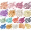 Cross Stitch Bead Embroidery Accessories 2.0mm Metallic Glass Round Beads DI Beads Suitable For 11ct Canvas Hairpin Bracelet Necklace Jewelry Accessories
