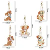 5pcs Diamond Painting Keyring Kits DIY Keychain Bag Pendant Kits