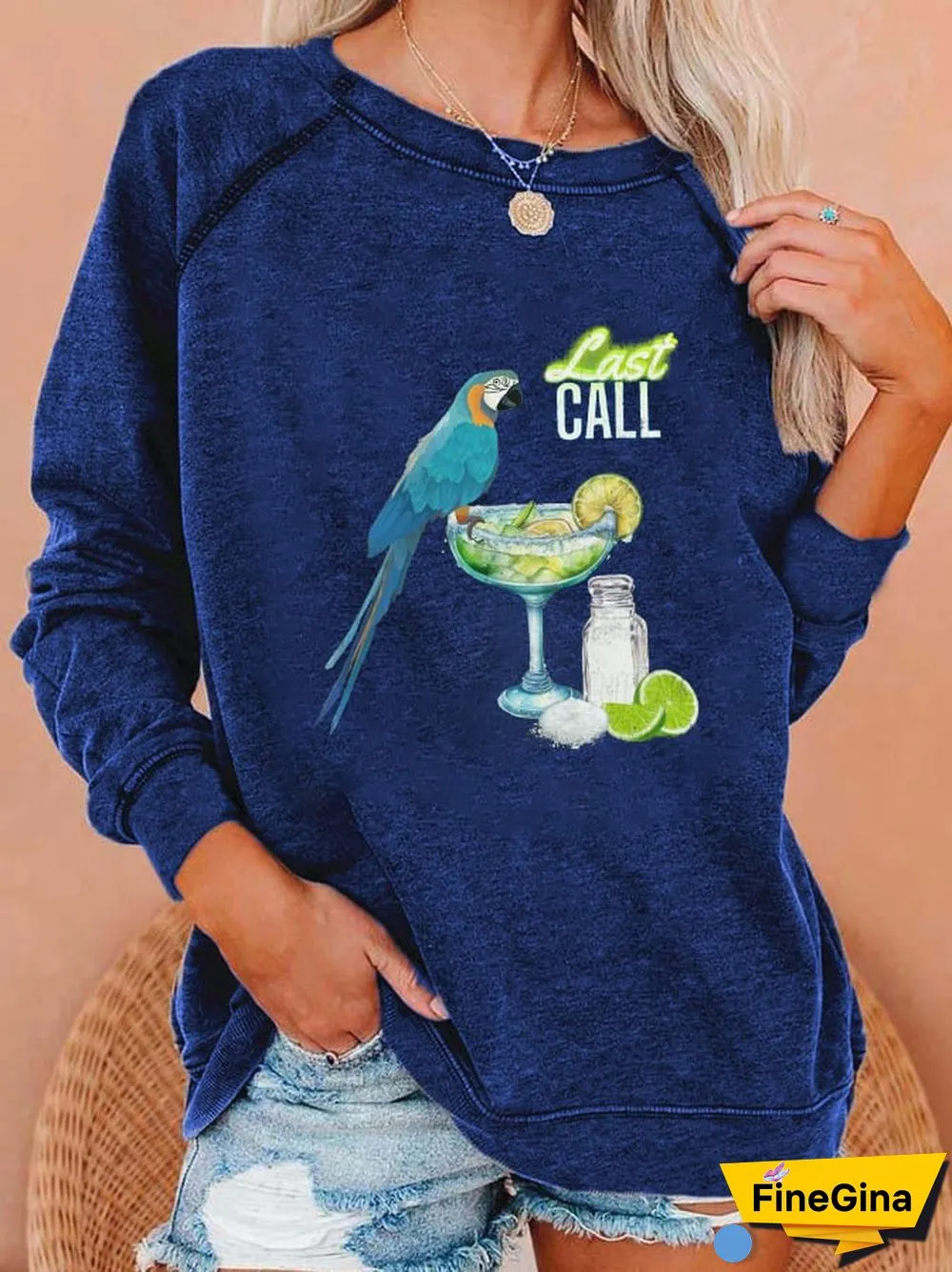 Women's Beach Lover Casual Sweatshirt