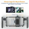 LYS30 Mobile Phone Handheld Bracket Vlog Expansion Frame Handheld Photo Camera Handle Rabbit Cage Stabilizer Aluminum Alloy Multi-Function Mobile Phone Bracket