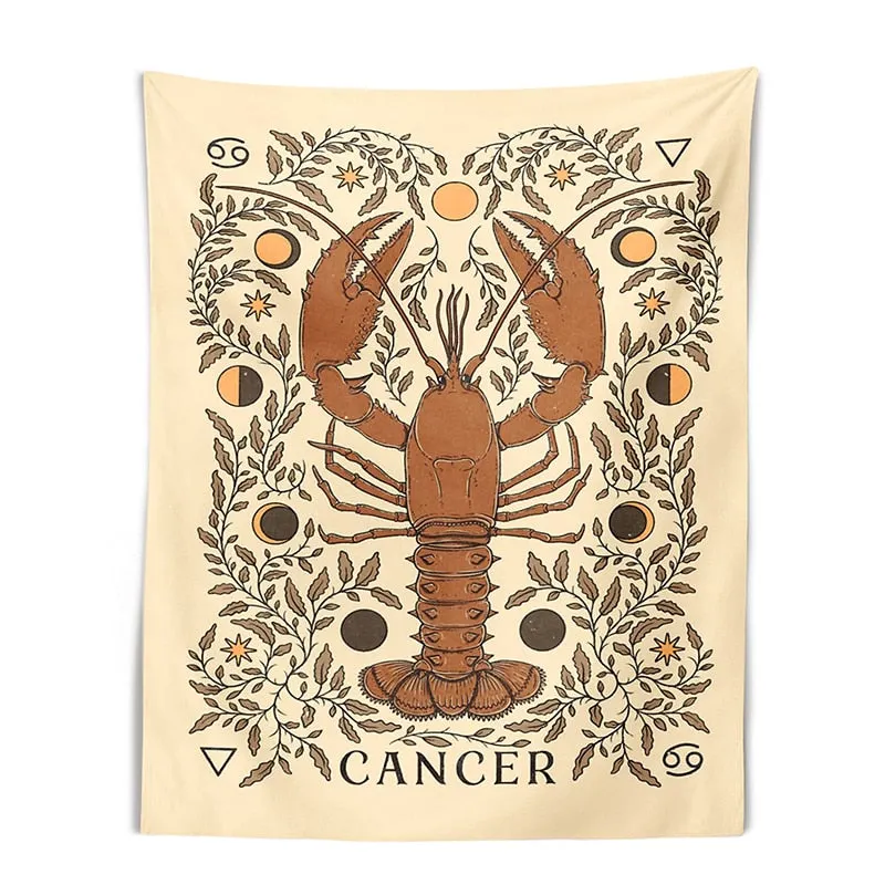 Constellation Tarot Tapestry Boho Tapestry Tarot Card Tapestry Wall Hanging Trippy Divination Beach Mat Sun Moon Wall Decor