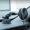 Suction Cup USB Car Fan 3 Speeds 360 Degree Rotatable Windshield Electric Fan