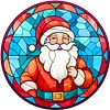 (Counted/Stamped) Santa - 18CT Cross Stitch 20*20cm/7.87*7.87in