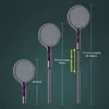 Rotating Head Bug Zapper Racket 2 in 1 Electric Fly Swatter for Indoor Outdoor