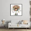 Colorful Girl-11CT/14CT Stamped Cross Stitch 40*40cm