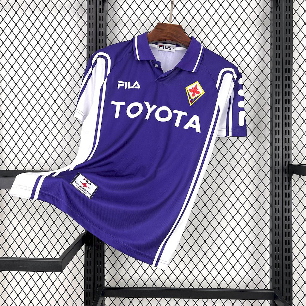 1999 -2000 Retro Fiorentina Home Football Shirt 1:1 Thai Quality Maxi Kit