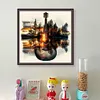 (Stamped/Counted) Guitar Landscape Silhouette-11CT/14CT Cross Stitch 40*40cm