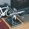 Knight Statue Pen Organizer Holder Resin Desktop Decoration