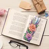 (US Local)3Pcs Special Shape Flowers 5D DIY Diamond Painting Bookmark Craft Kit