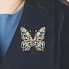 4Pcs Diamond Painting Brooch Butterfly Brooch Jewelry Kit DIY Diamond Pins