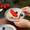3Pcs Titanium Purification Plate Travel Tableware Stackable Camping Fruit Tray