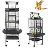 [US Local Warehouse] 60 Inch Large Bird Cage with Play Top and Rolling Stand Metal Parakeet Cage