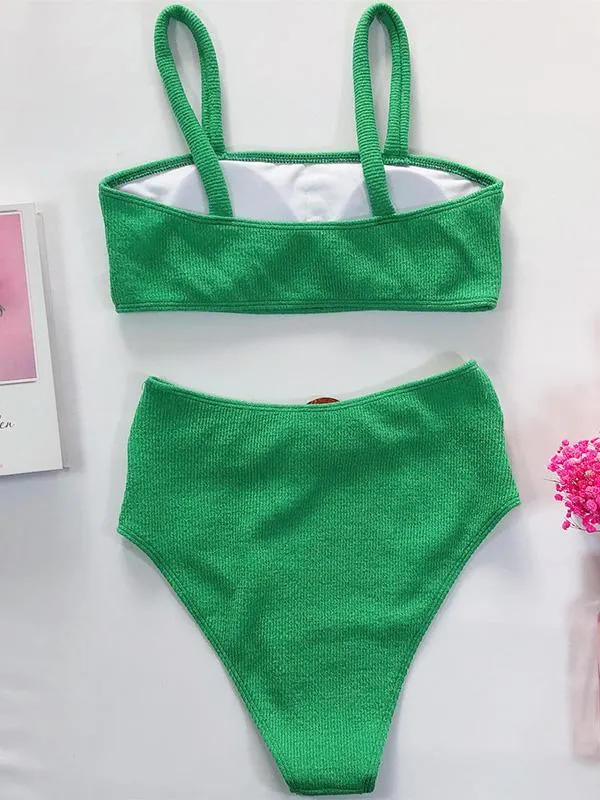 Waist-Buckled Bikini Swimsuit