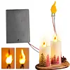 2Pcs 3 3V-5V Flame Lamp Circuit Board with Battery Box Flame Lamp Wick
