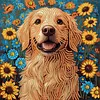 Diamond Painting-DIY Crystal Rhinestone Puppy