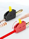 10Pcs 4mm Self-Locking Banana Plug Solder-Free 32A Gold-Plated Banana Connector