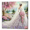 (Pre-Framed)Wedding Dress-Special Shape Diamond Painting Kit(25x25cm)