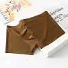 Men's Pouch Trunks Ice Silk Enhance Underwear Briefs Low-Rise Ultra-Thin Bulge Pouch Boxer Briefs