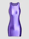 Men's vest shiny hip dress