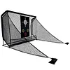 [US Local Warehouse] Golf Hitting Practice Net with 2 Side Barriers & Storage Bag 10x7ft Golf Hitting Aid Net Personal Driving Range for Backyard Driving Chipping Training Swing