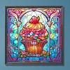 Colorful Desserts Glass Painting-Paint by Numbers Acrylic Painting 40*40CM