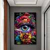 Eye Of  The Flower - Round Drill Diamond Painting - 50*70CM - Large Size