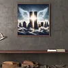 Diamond Painting -DIY Round Drill Angel Twin Towers(40*40CM)