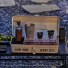 3-Slots Acrylic Camping Cup Holder Desktop Cup Holder for Outdoor Camping Hiking