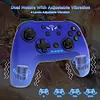 Noiposi Wireless Pro Controller for Nintendo Switch/Switch OLED/Switch Lite, Switch Controller, Wireless Gamepad for the Zelda ,Turbo & Auto Function, Back Mapping ,Rechargeable 650mAh Battery, Long Playing Time (Blue)