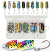 10pcs Metal Spoon Fishing Lures Spinner Bait Artificial Hard Bait Fishing Tackle