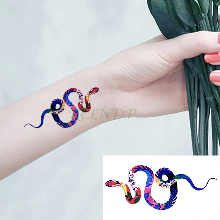 Temporary Tattoo Sticker 10.5*6cm fashion Cobra snake tattoo for men tatto stickers flash tatoo fake tattoos Waterproof Body Art