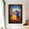 (Big Size)Beauty And The Beast - 11CT Stamped Cross Stitch 50*70cm/19.69*27.56in